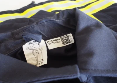Kleideretikett Feuerwehr