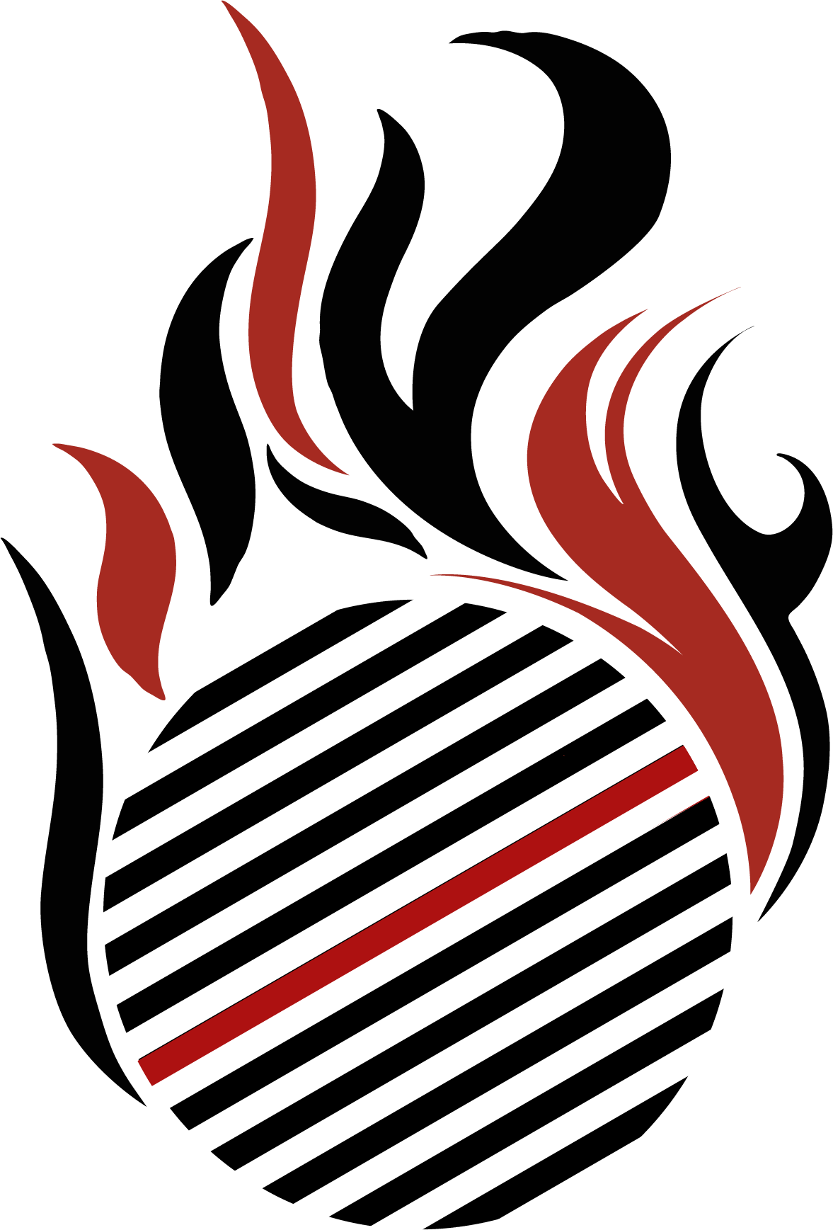 Feuerwehr Etiketten Logo Ball